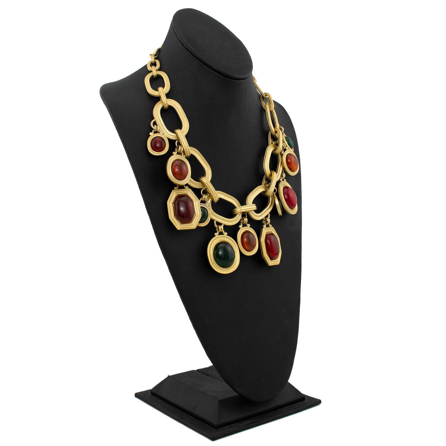 Signed and Numbered 1980s Yves Saint Laurent Statement Necklace In Good Condition In Toronto, Ontario