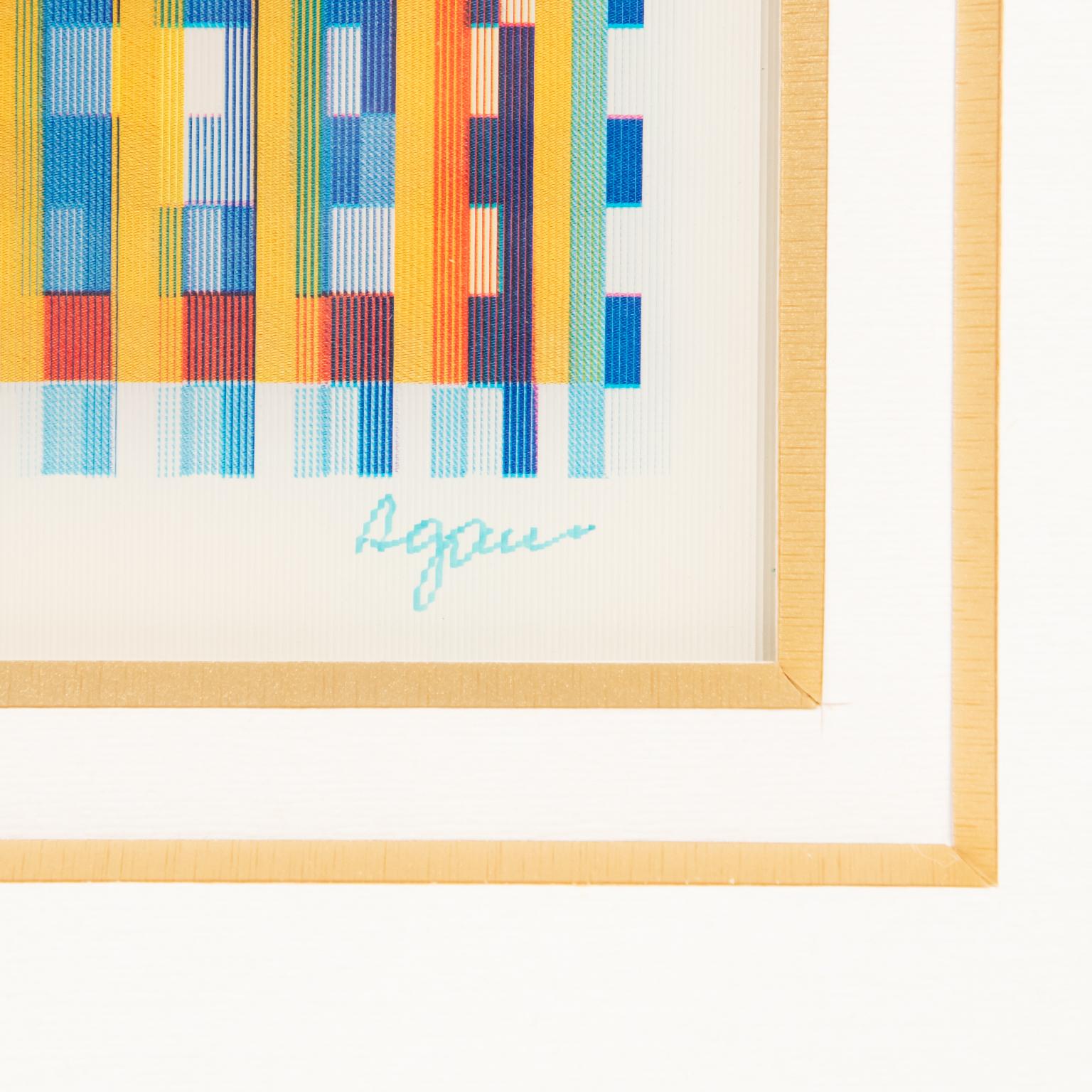 Late 20th Century Signed and Numbered Lenticular Agamograph by Yaacov Agam