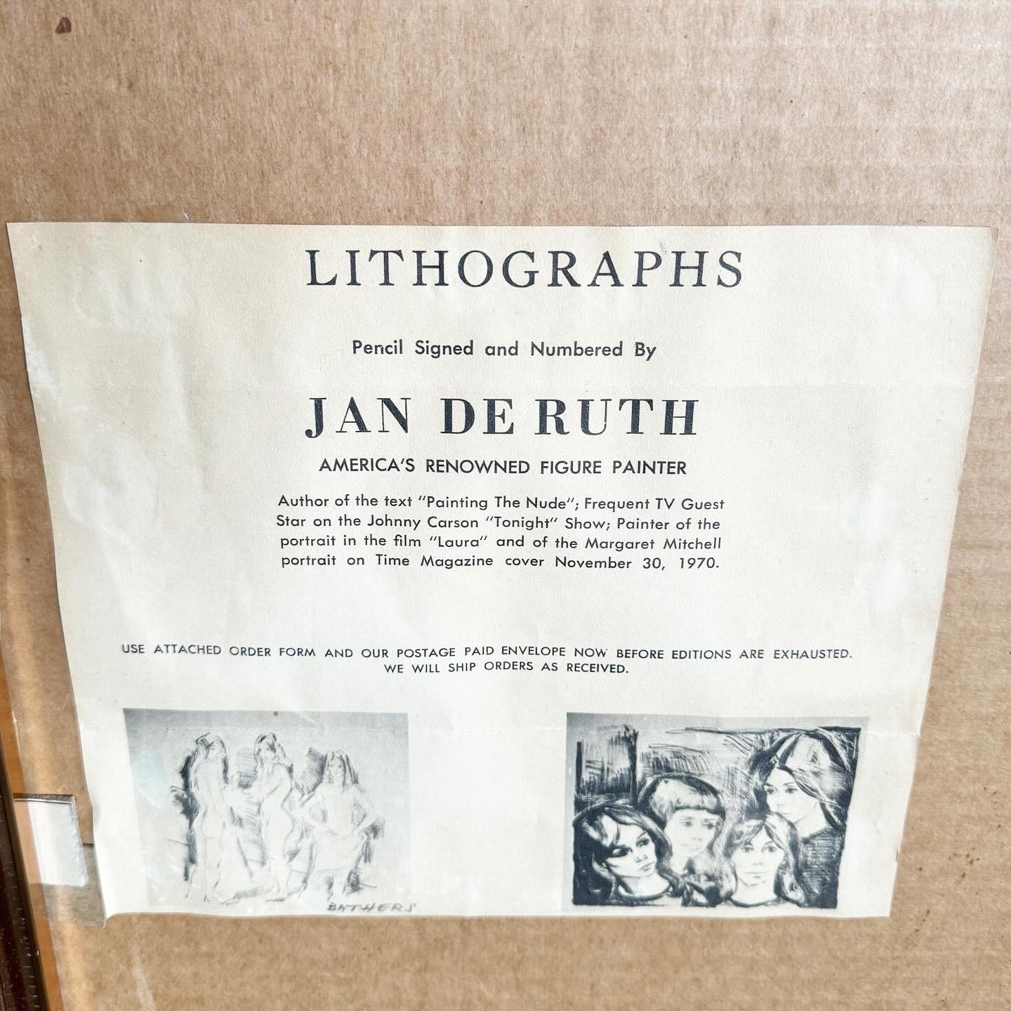 Lithographie « Breasts » signée et numérotée par Jan De Ruth en vente 2