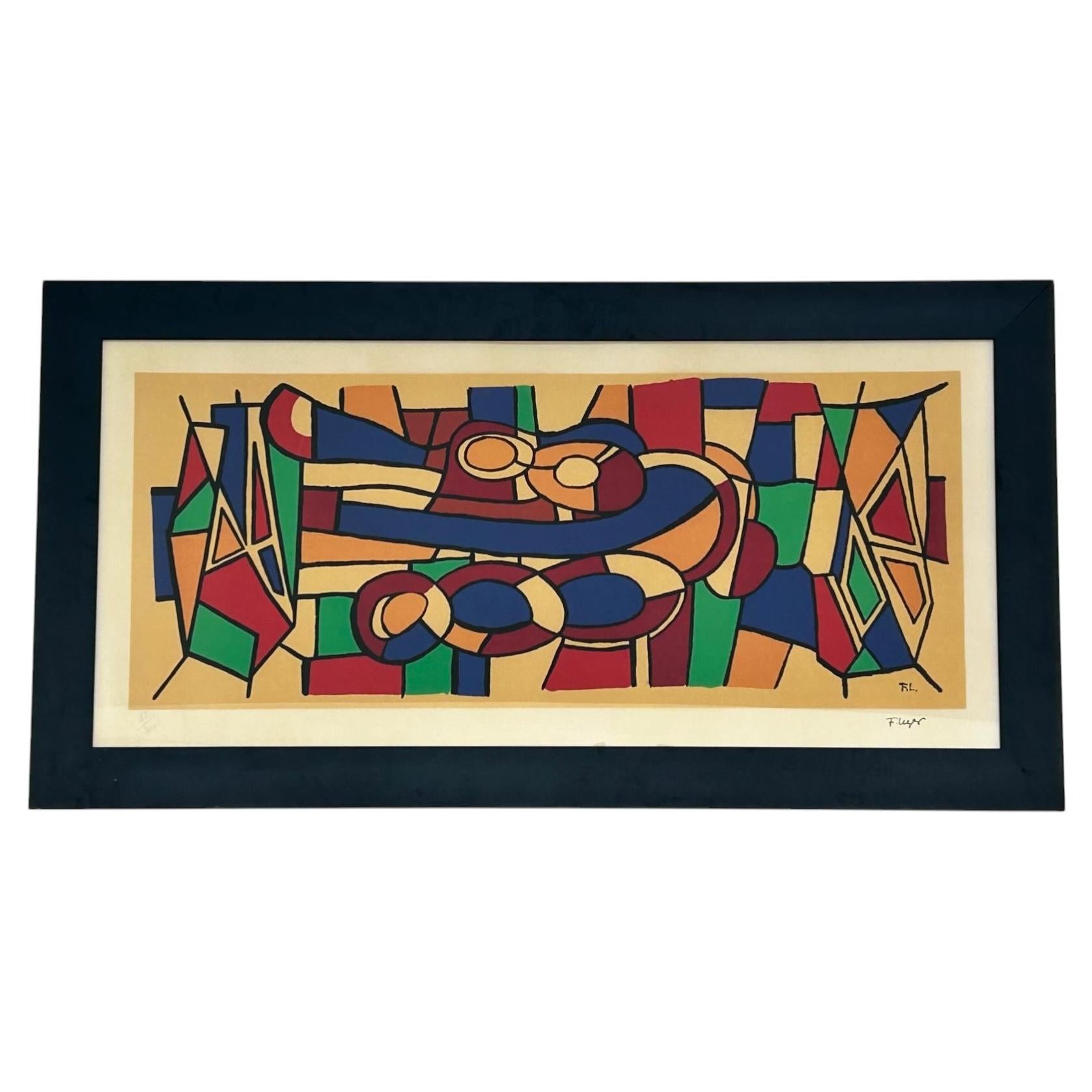 Signed and numbered lithograph by Fernand Leger