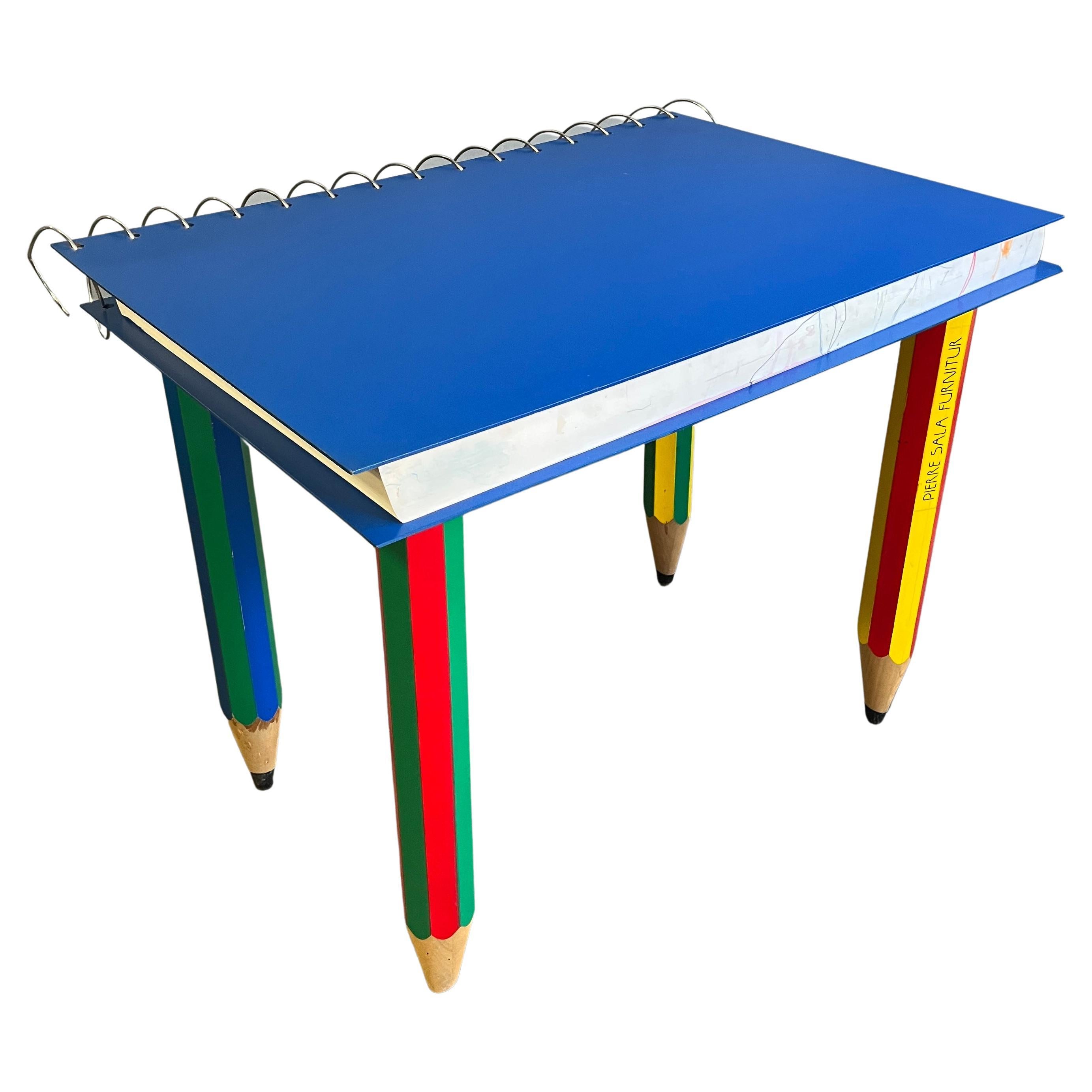 Post-Modern Signed Pierre Sala Desk or Table For Sale