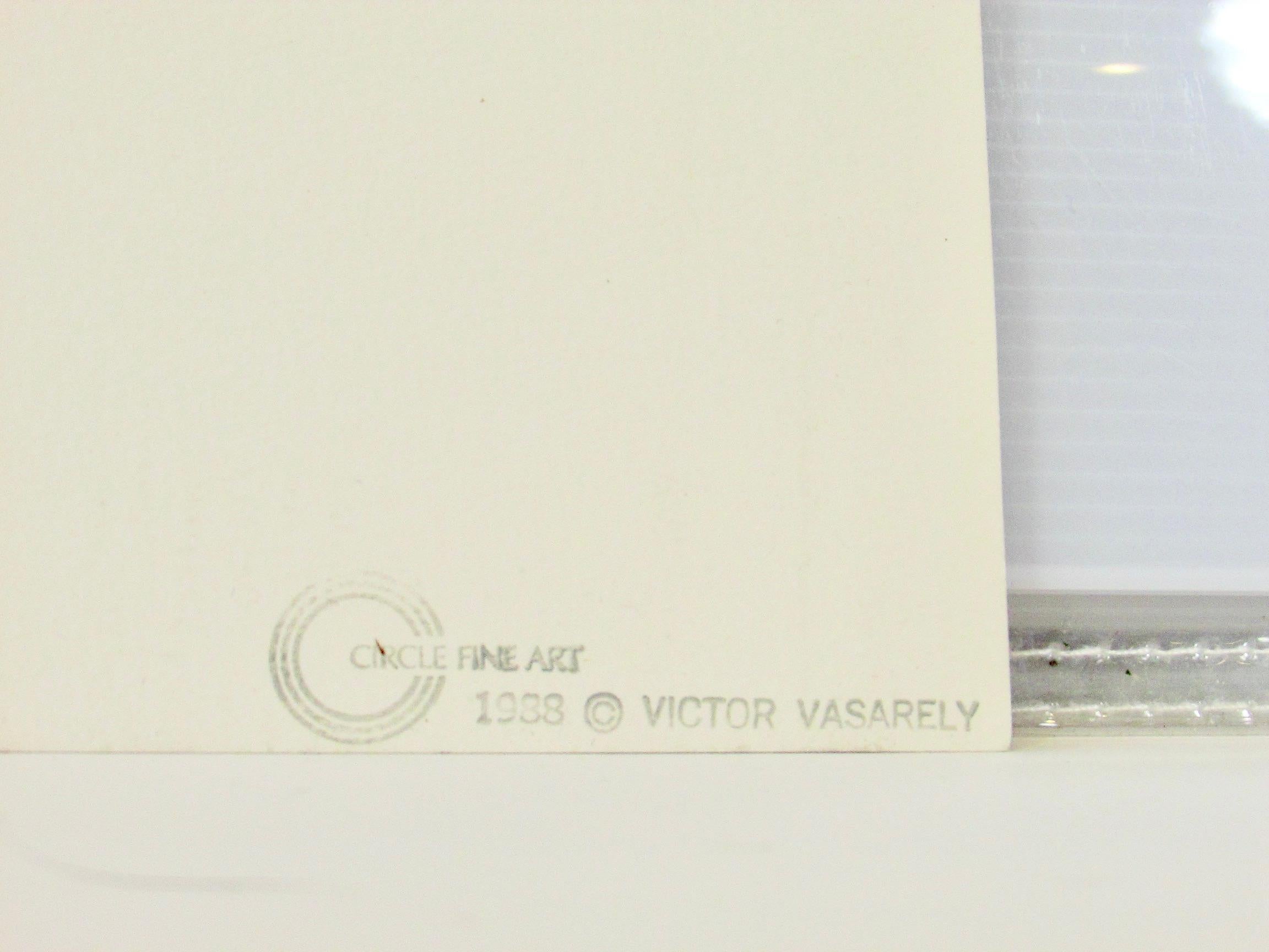 Serigraphie d'échecs de Victor Vasarely signée et numérotée 279/300  en vente 2