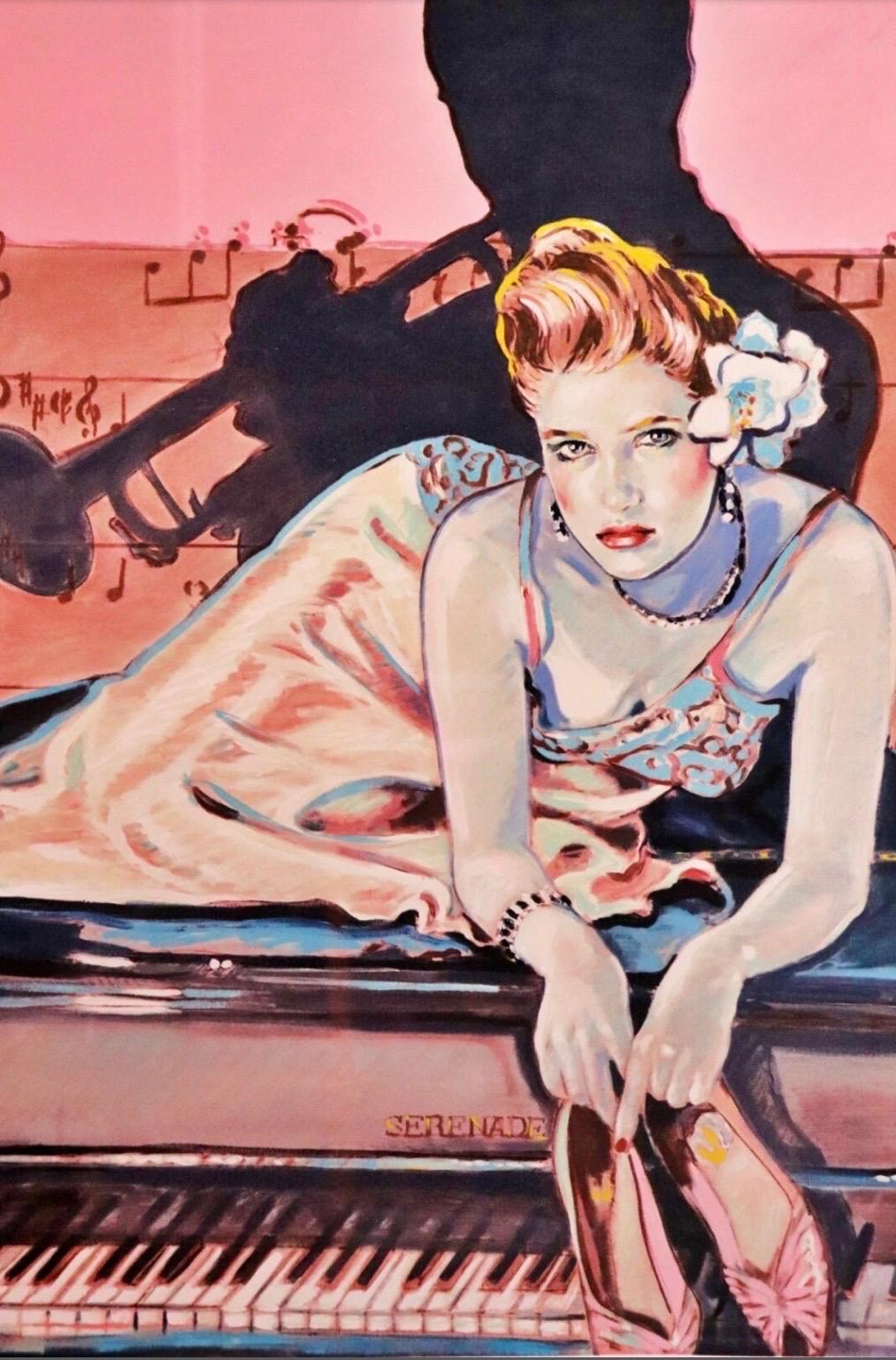 Signierter und nummerierter Vintage-Druck im Art-déco-Stil von Colleen Ross „Serenade“ im Vintage-Stil (Art déco) im Angebot