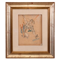 Signed and Numbered Watercoloured Etching by Salvador Dalì