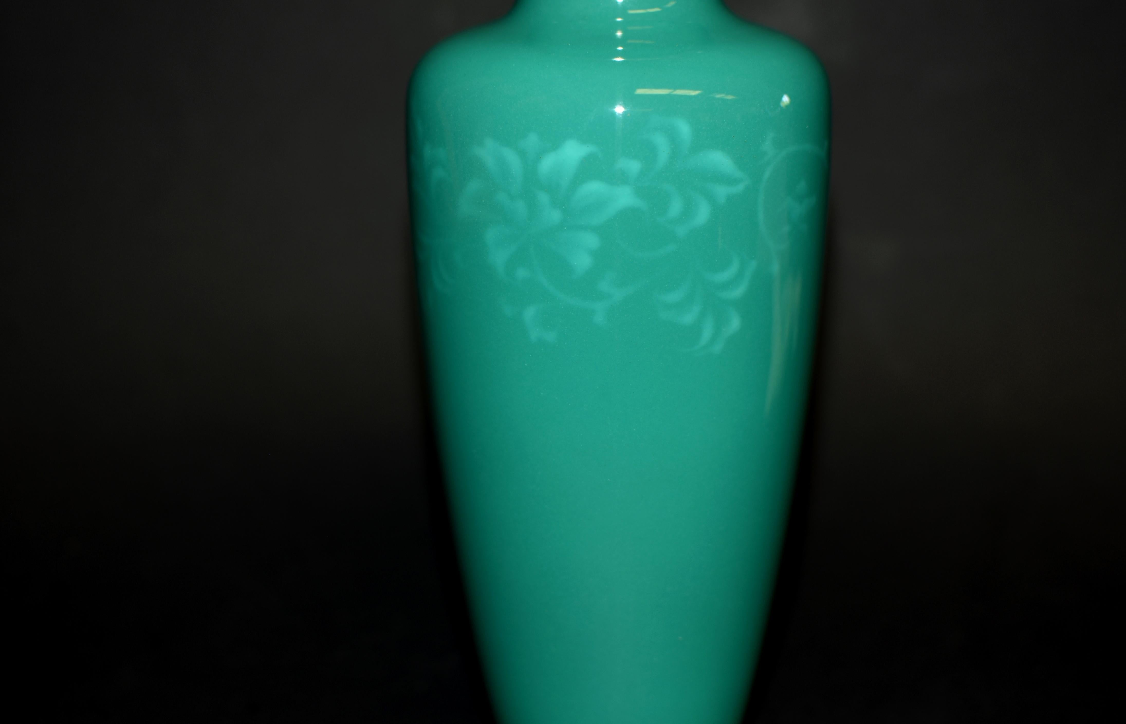 Giapponese Vaso cloisonné firmato Ando Jubei Greene & Greene 8.5