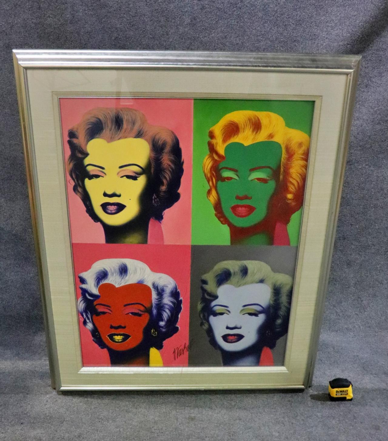 Modern Signed Andy Warhol Marylin Monroe Lithograph For Sale