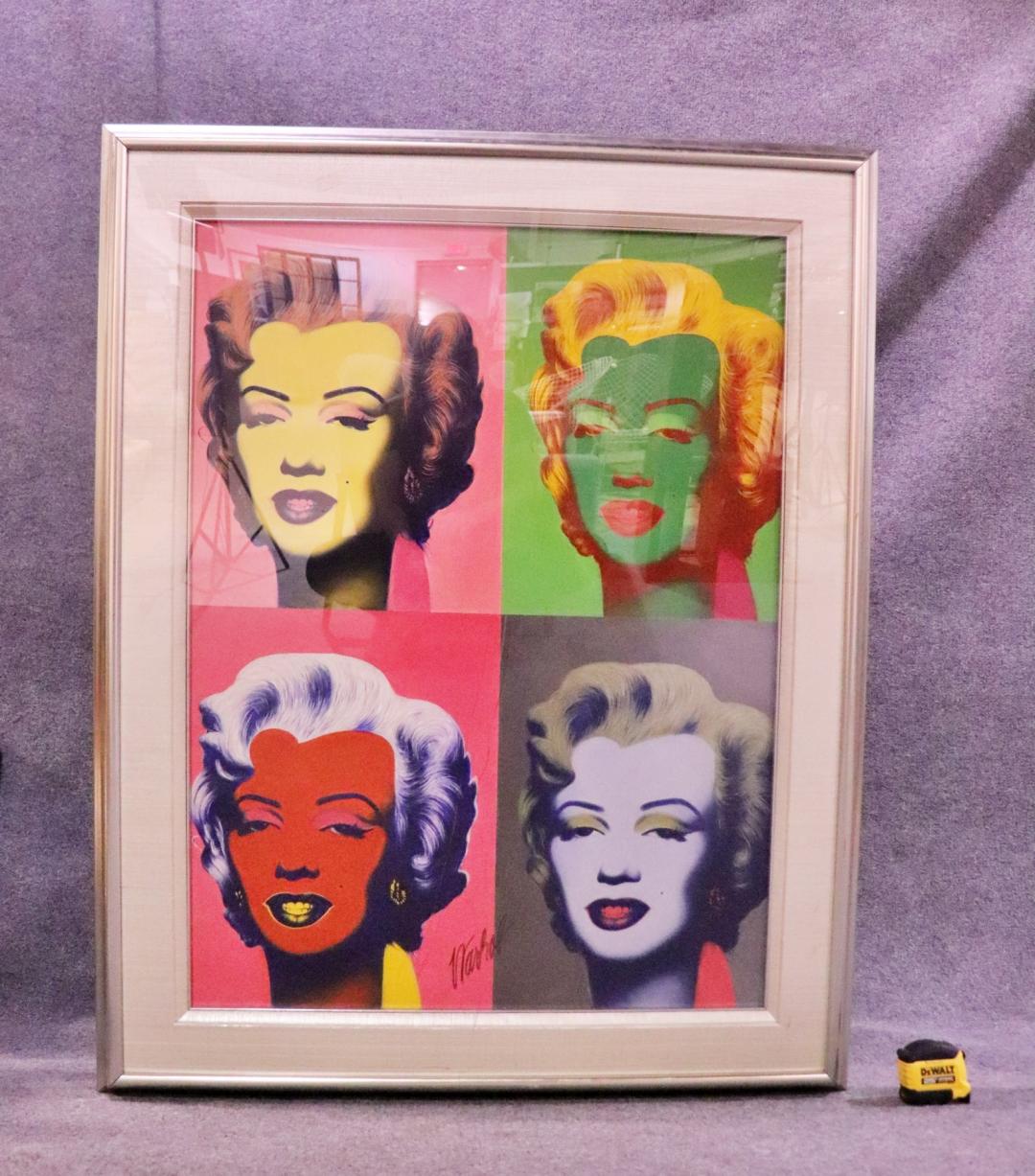 American Signed Andy Warhol Marylin Monroe Lithograph For Sale