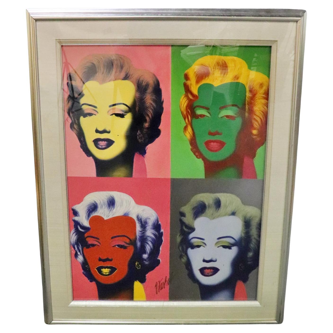Signed Andy Warhol Marylin Monroe Lithograph For Sale