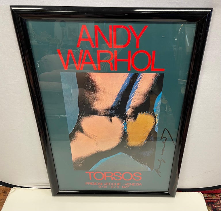 Signed Andy Warhol Torsos 1977 Lithograph Framed Prigioni Vecchie Venezia Rare In Good Condition For Sale In West Hartford, CT