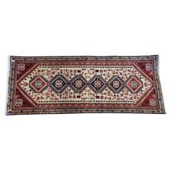 Signed Vintage Abadeh - Persian Tribal Runner