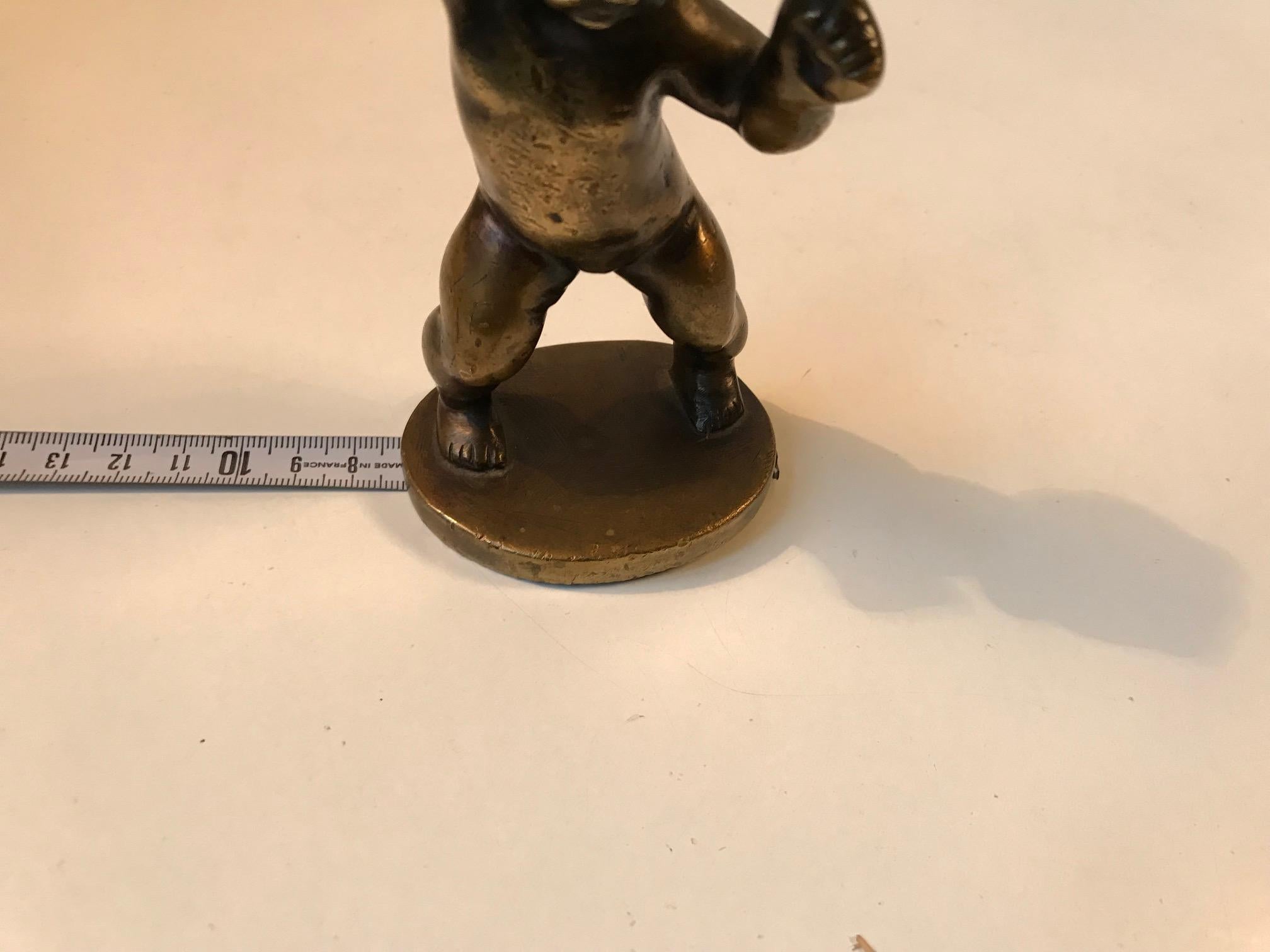 Signed Antique Bronze of Dancing Baby Boy, circa 1900 For Sale 5