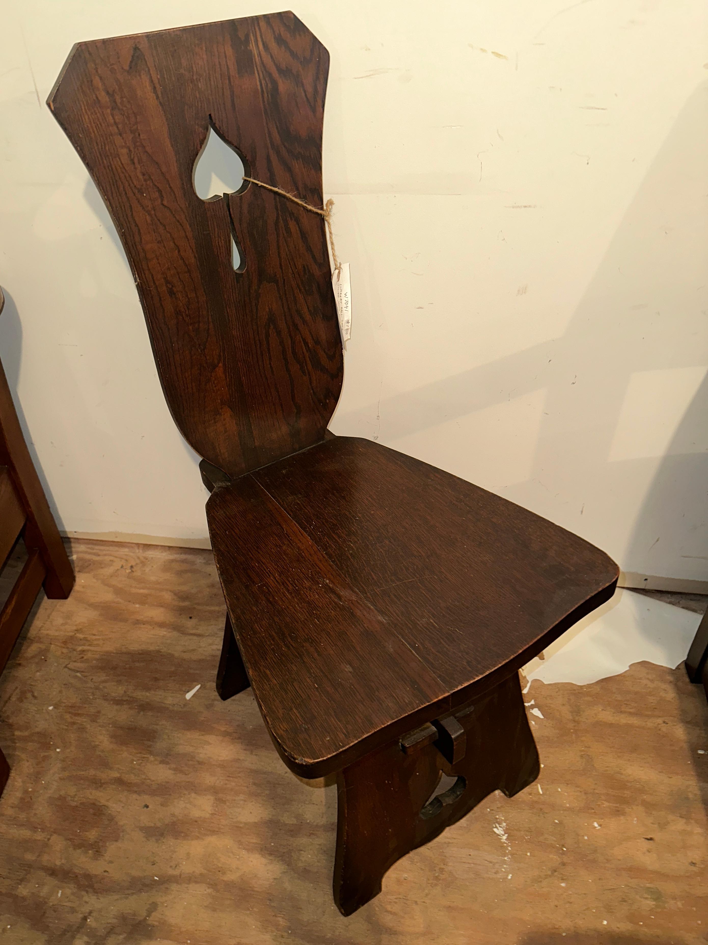Ancienne chaise Charles Limbert A Hall - W7041 en vente 4