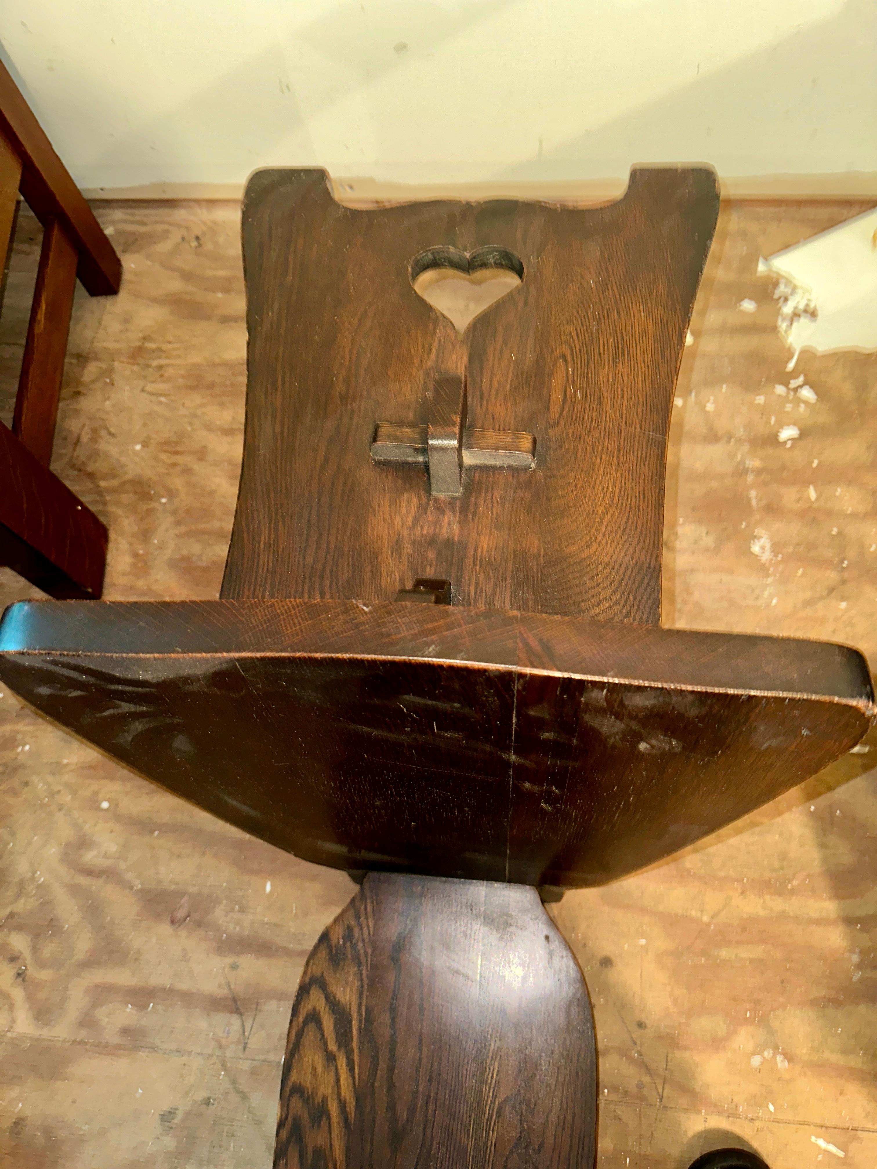 Ancienne chaise Charles Limbert A Hall - W7041 Bon état - En vente à Shamokin Dam, PA