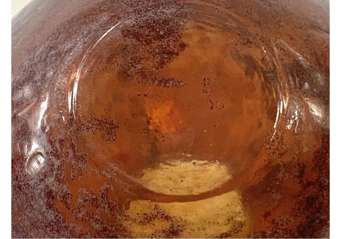 Jarrón de vidrio Art Decó francés firmado Antique Verriere D'Art Lorraine en venta 3