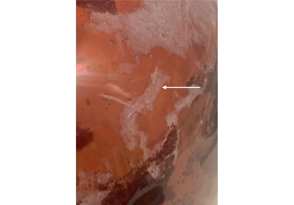 Jarrón de vidrio Art Decó francés firmado Antique Verriere D'Art Lorraine en venta 5