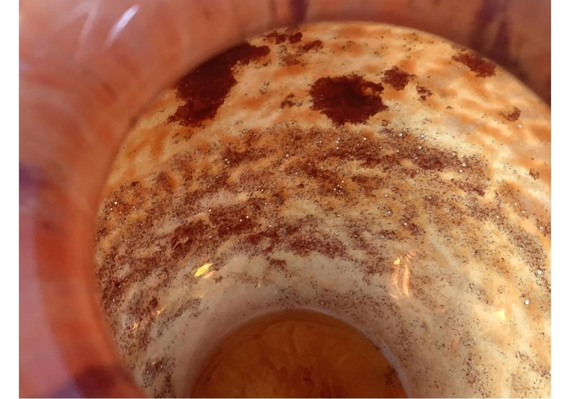 Jarrón de vidrio Art Decó francés firmado Antique Verriere D'Art Lorraine en venta 7