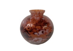 Signed Antique French Art Deco Verriere D'Art Lorraine Art Glass Vase