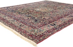 1920's Signed Persian Kermanshah Carpet with Traditional Style