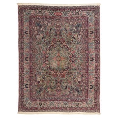 Signed Antique Persian Kermanshah Rug