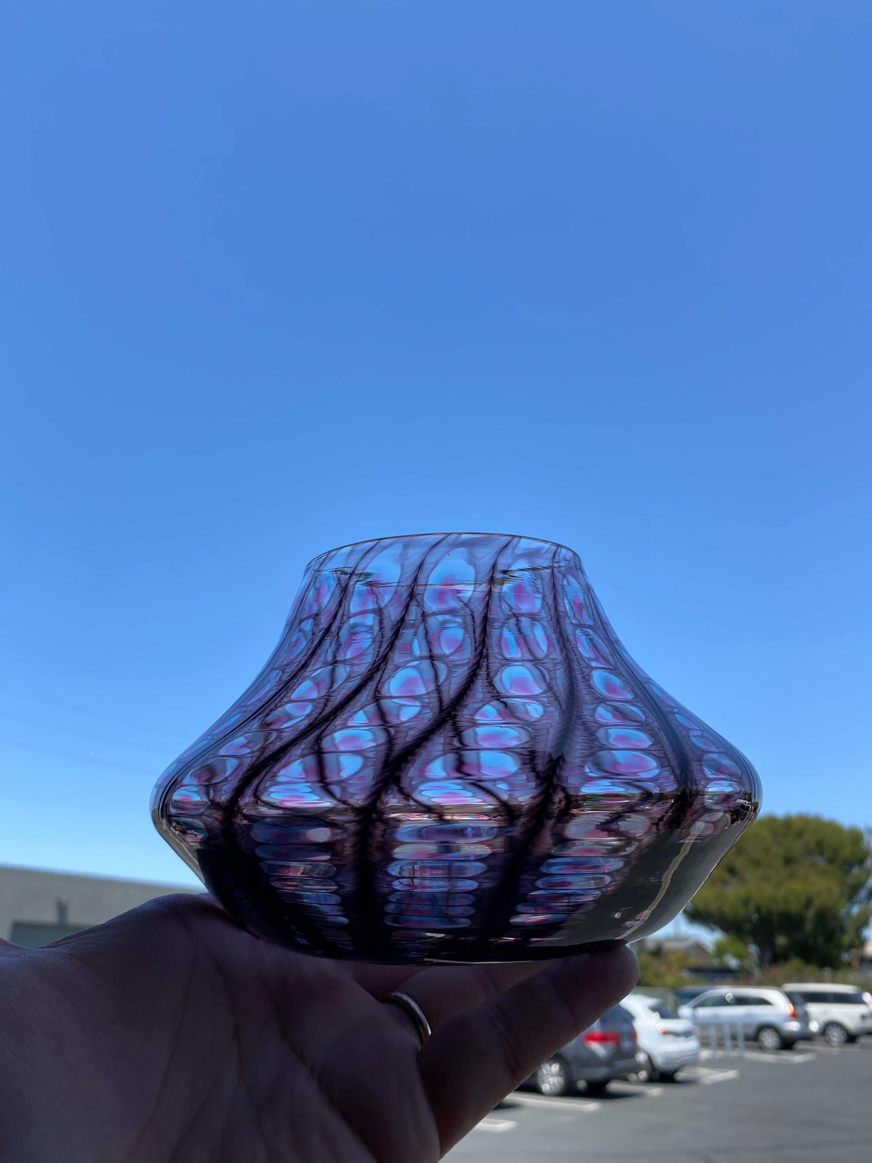 Signed Art Glass Vase, 1997 7