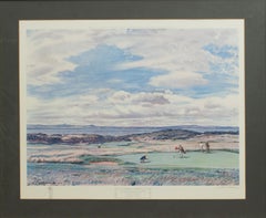 Signed Arthur Weaver Golf Print, the First Green Muirfield