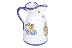 Signed Artisanal Talavera Ceramic Pitcher
