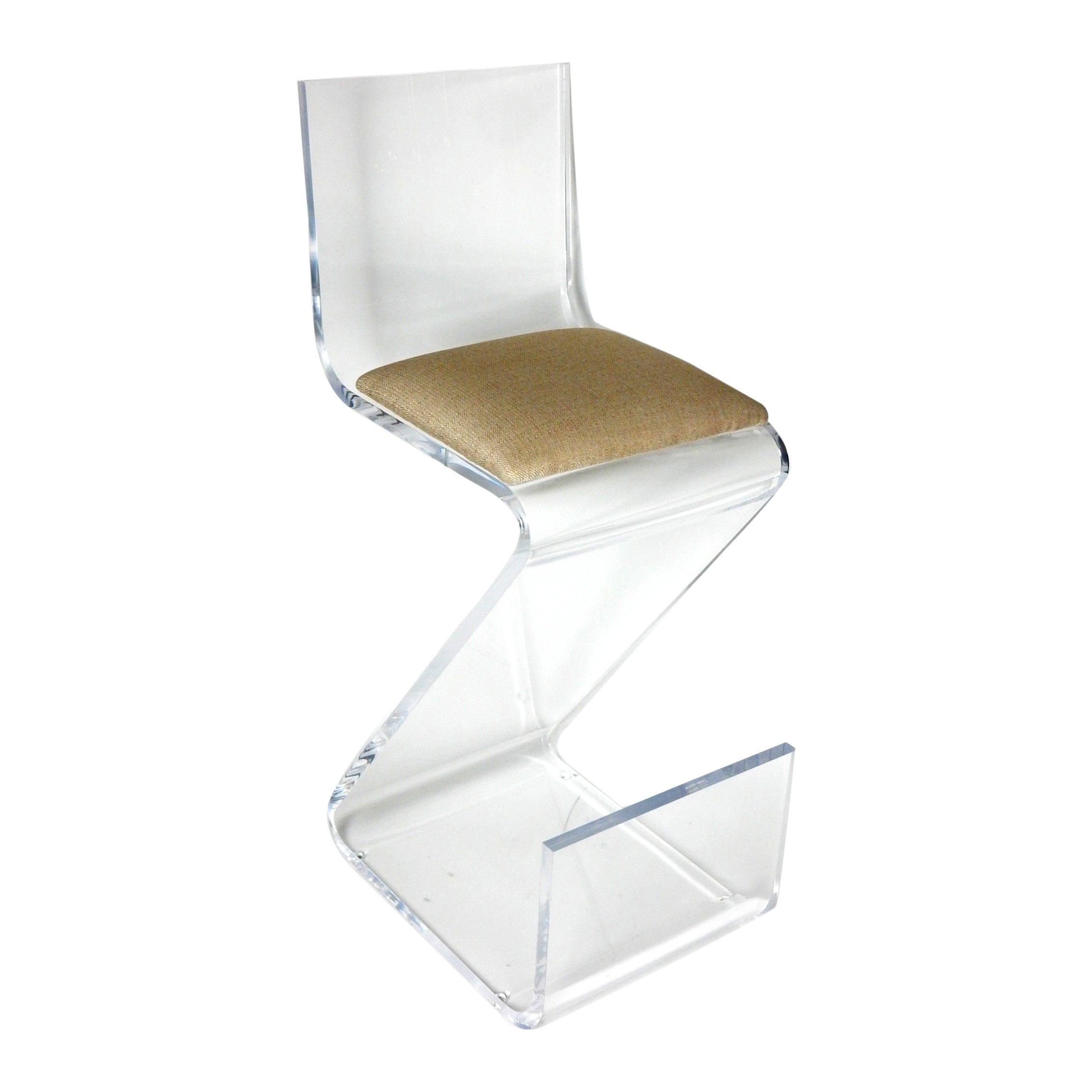 Signed Artist Shlomi Haziza Lucite Sculpture Z Stools, 6 Available For Sale 3