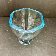 Signed Asta Stromberg for Strombergshyttan Glass Vase, Sweden