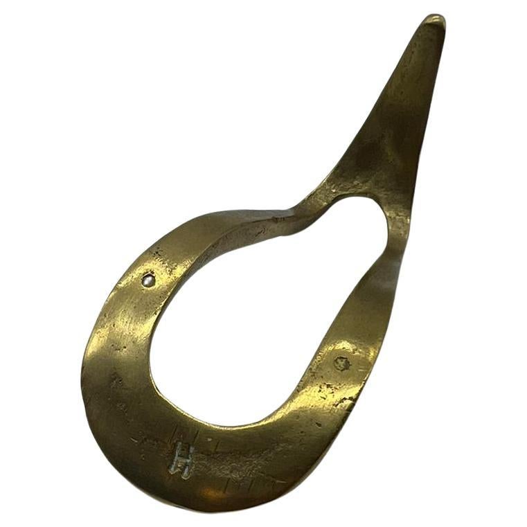 Ottone Signed Auböck pipe holder, 1950 Vienna, Austria in vendita
