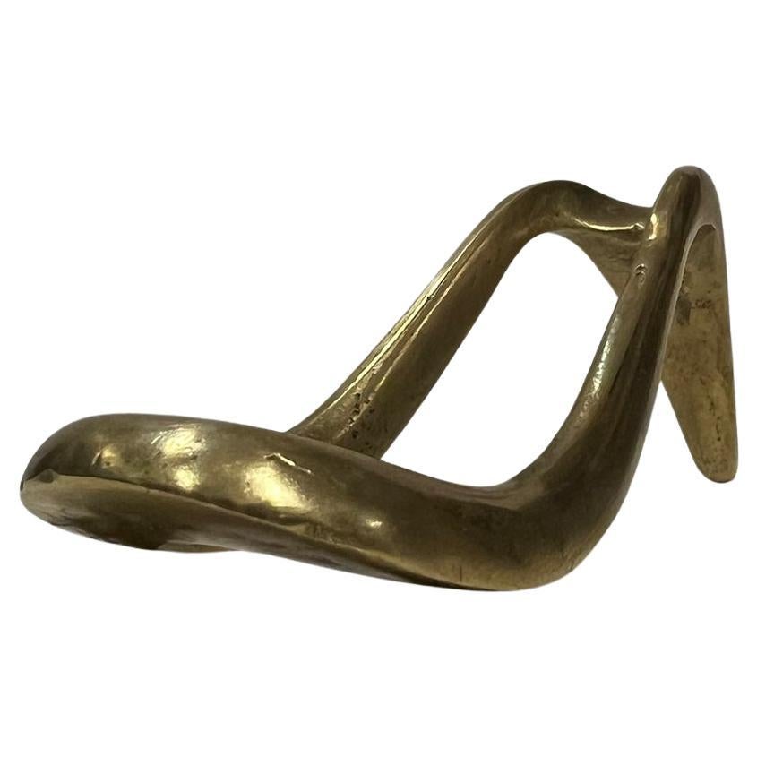 Signed Auböck pipe holder, 1950 Vienna, Austria