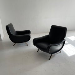 Signed Authentic Marco Zanuso Lady Chair by Arflex, France, 1950s