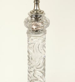 Signed Baccarat Crystal Lamp, circa 1880