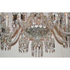 Signed Baccarat Cut Crystal Chandelier, circa 1900