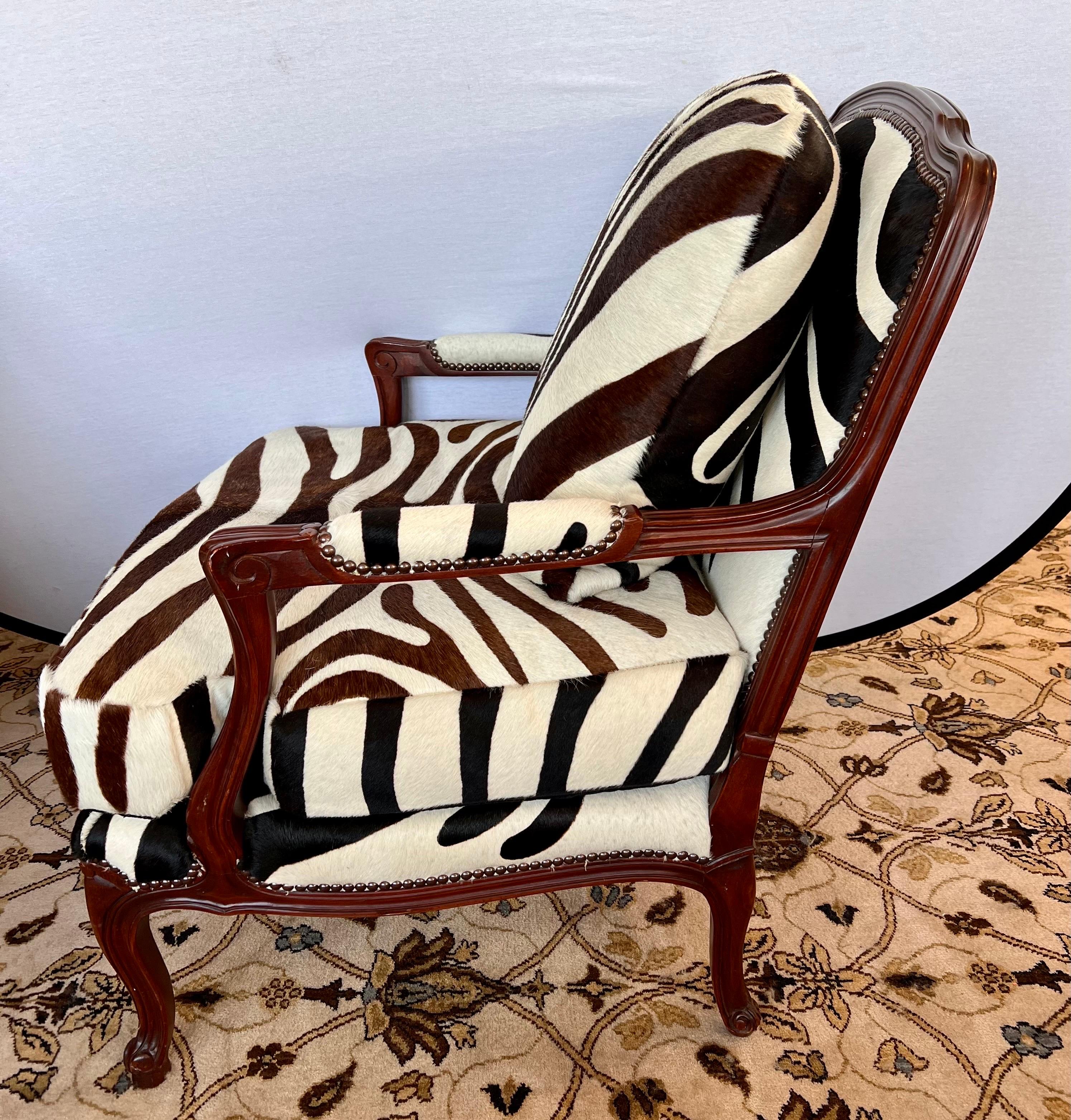 zebra print chair