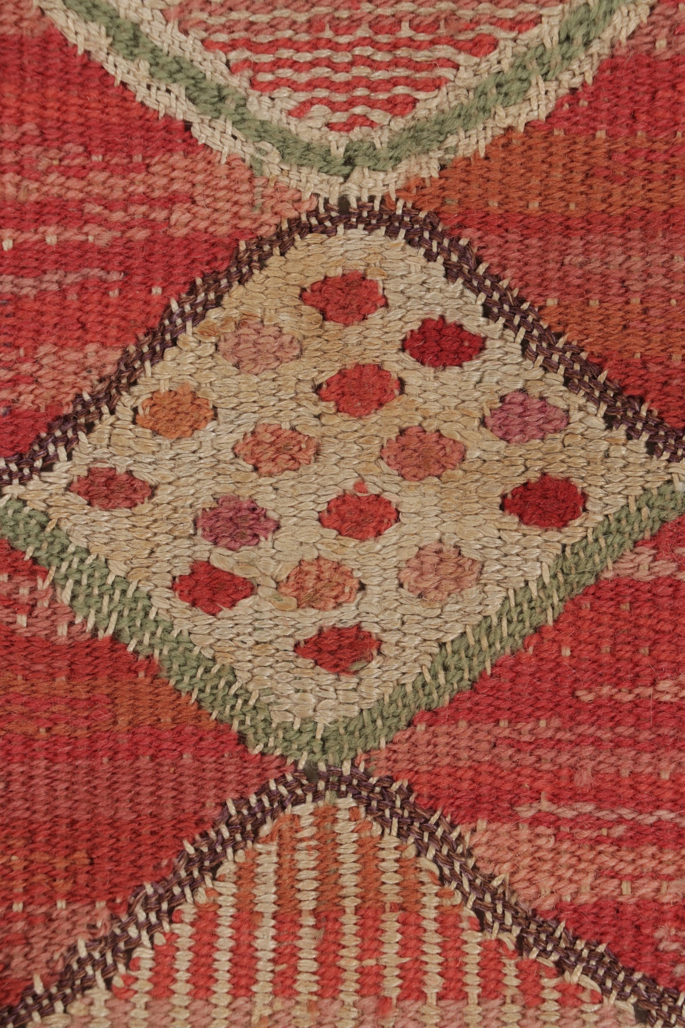 Signiert Barbro Nilsson Antike schwedische Textilien, Rot Skandinavisch - Rug & Kilim (Schwedisch) im Angebot