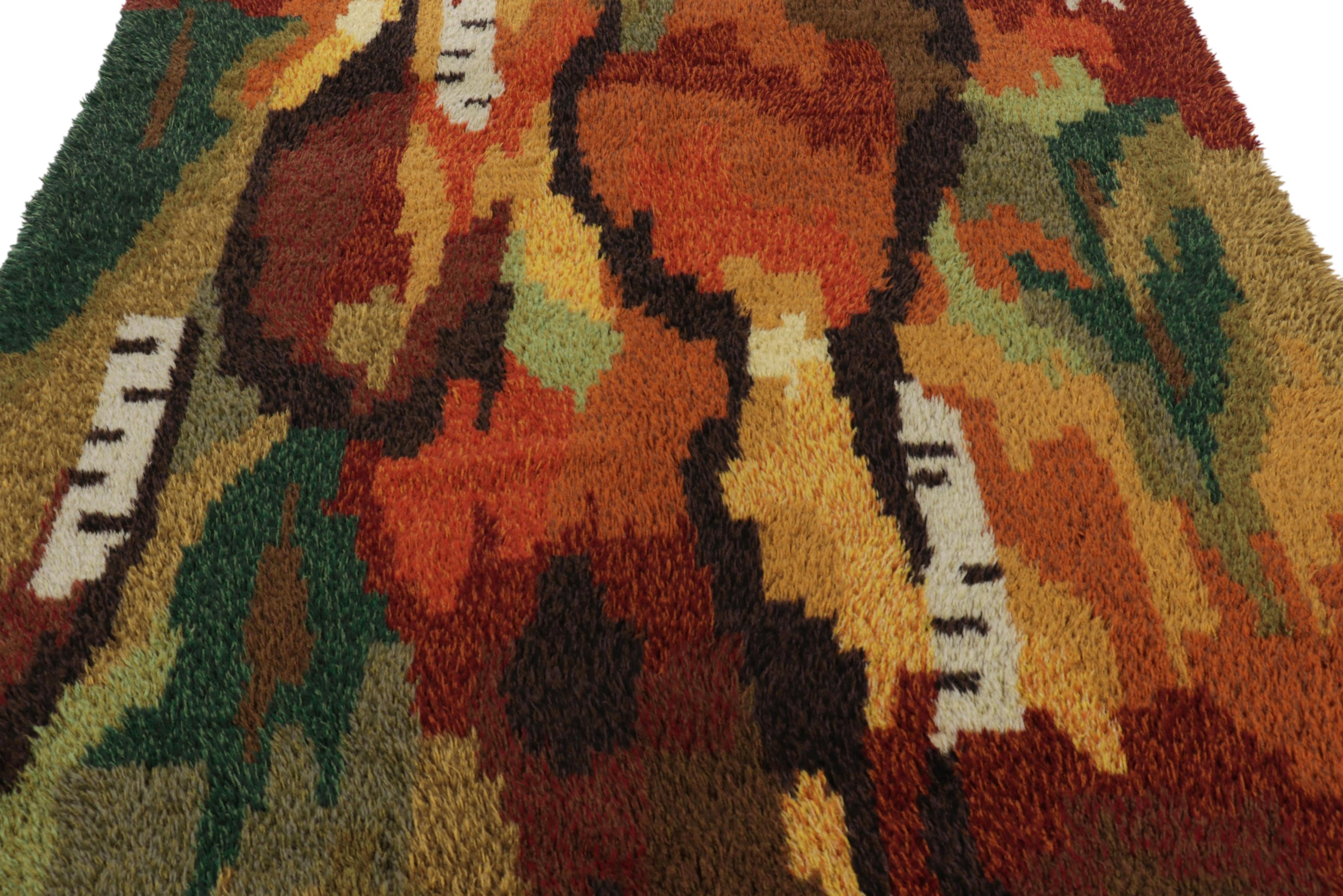 Signed Barbro Nilsson Antique Swedish Textile, Red Scandinavian - Rug & Kilim In Good Condition For Sale In Long Island City, NY