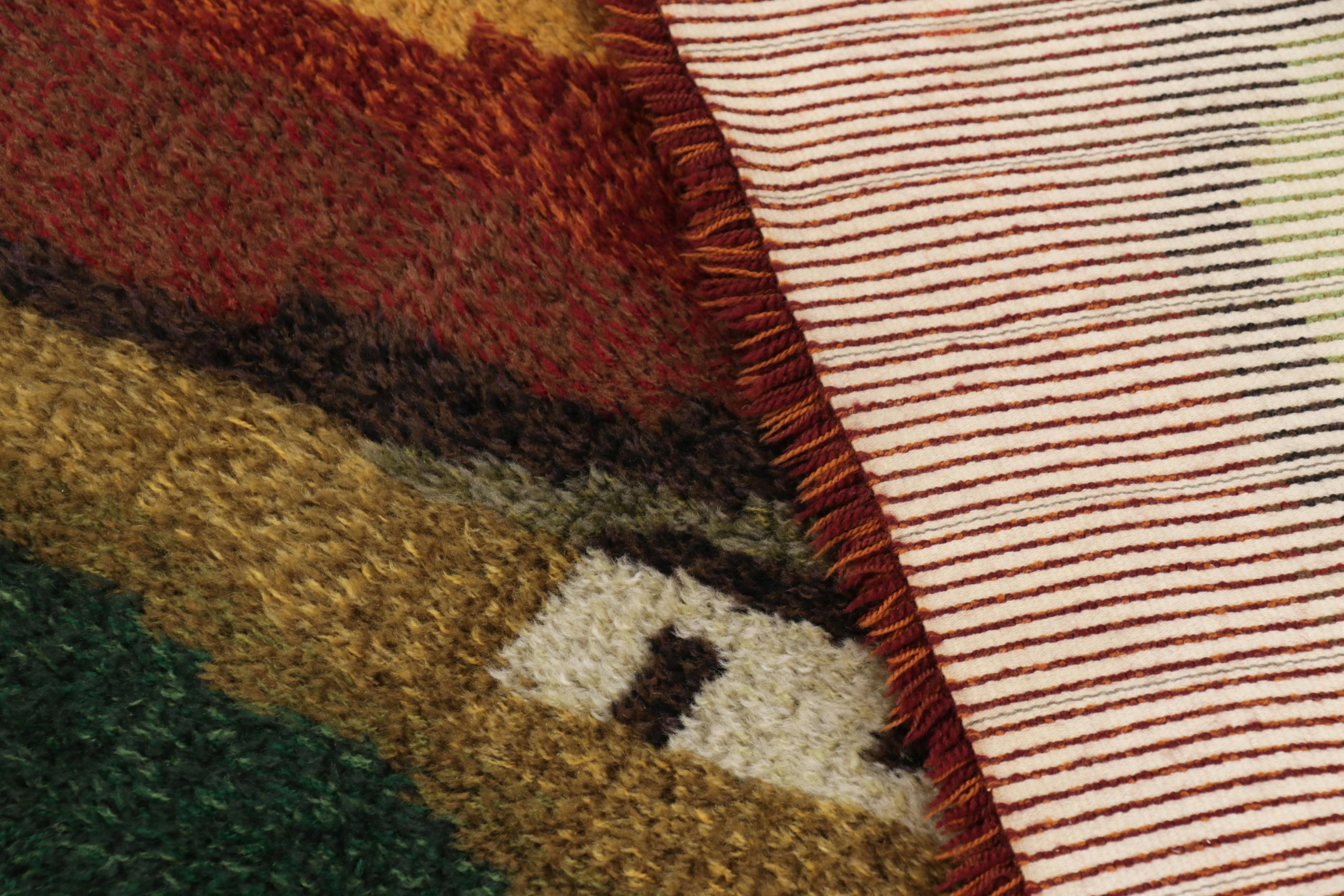 Signed Barbro Nilsson Antique Swedish Textile, Red Scandinavian - Rug & Kilim For Sale 1