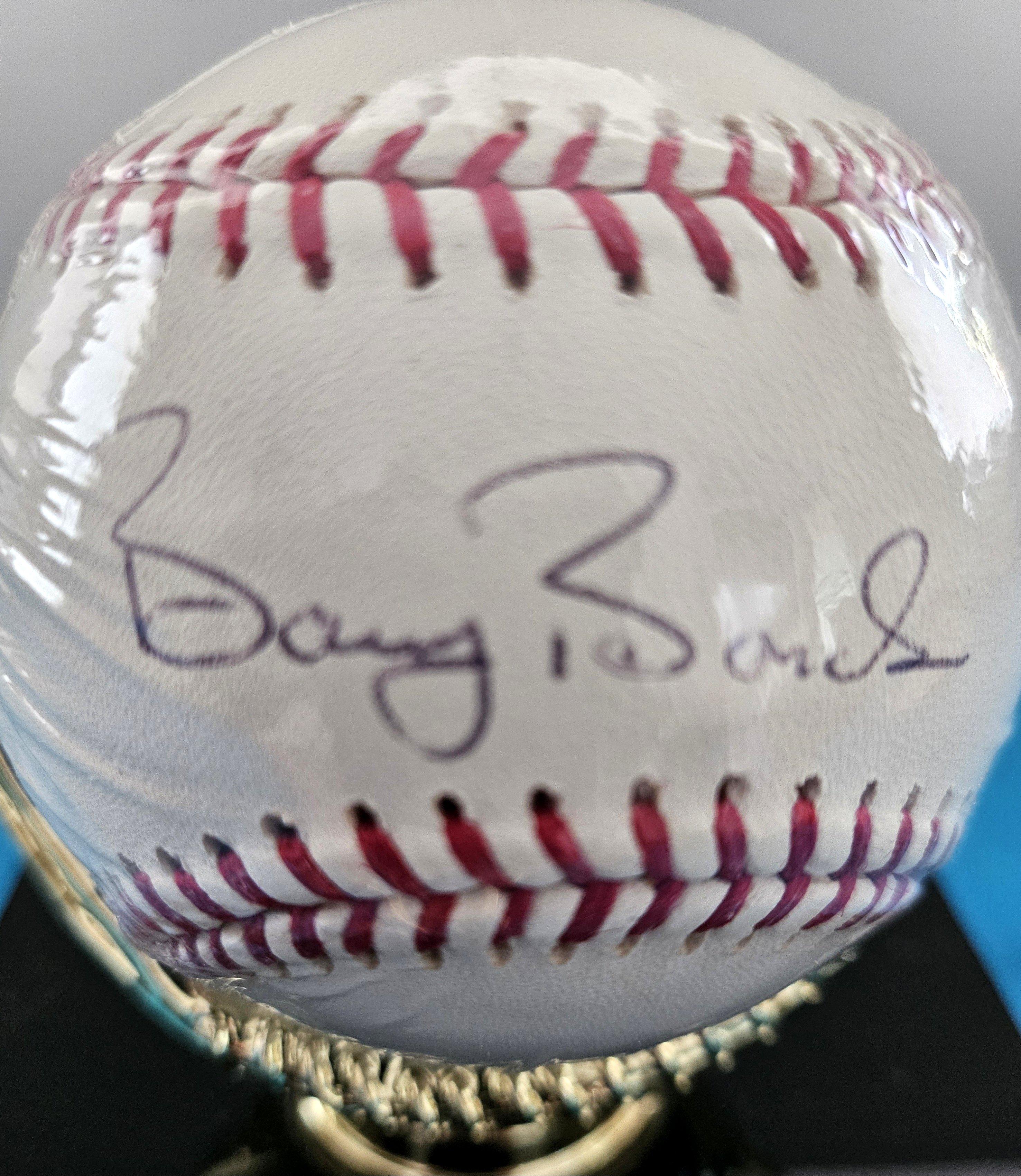 Bola de béisbol firmada por Barry Bonds (SF Giants) en su funda y estuche originales, c/COA en venta 2