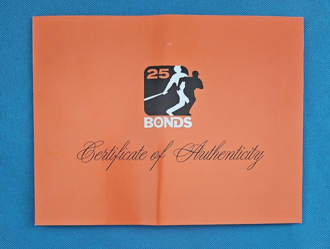 Bola de béisbol firmada por Barry Bonds (SF Giants) en su funda y estuche originales, c/COA en venta 7