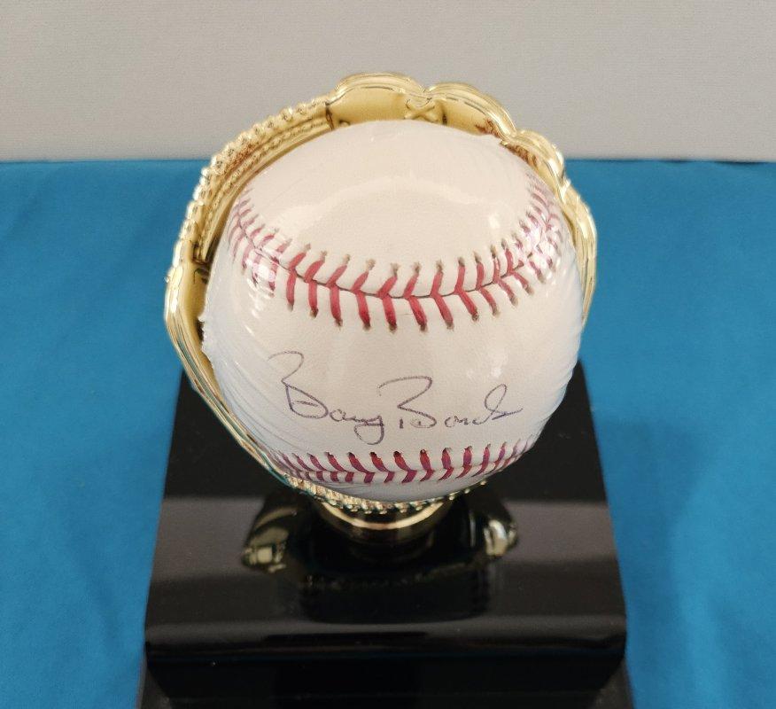 Bola de béisbol firmada por Barry Bonds (SF Giants) en su funda y estuche originales, c/COA en venta 1