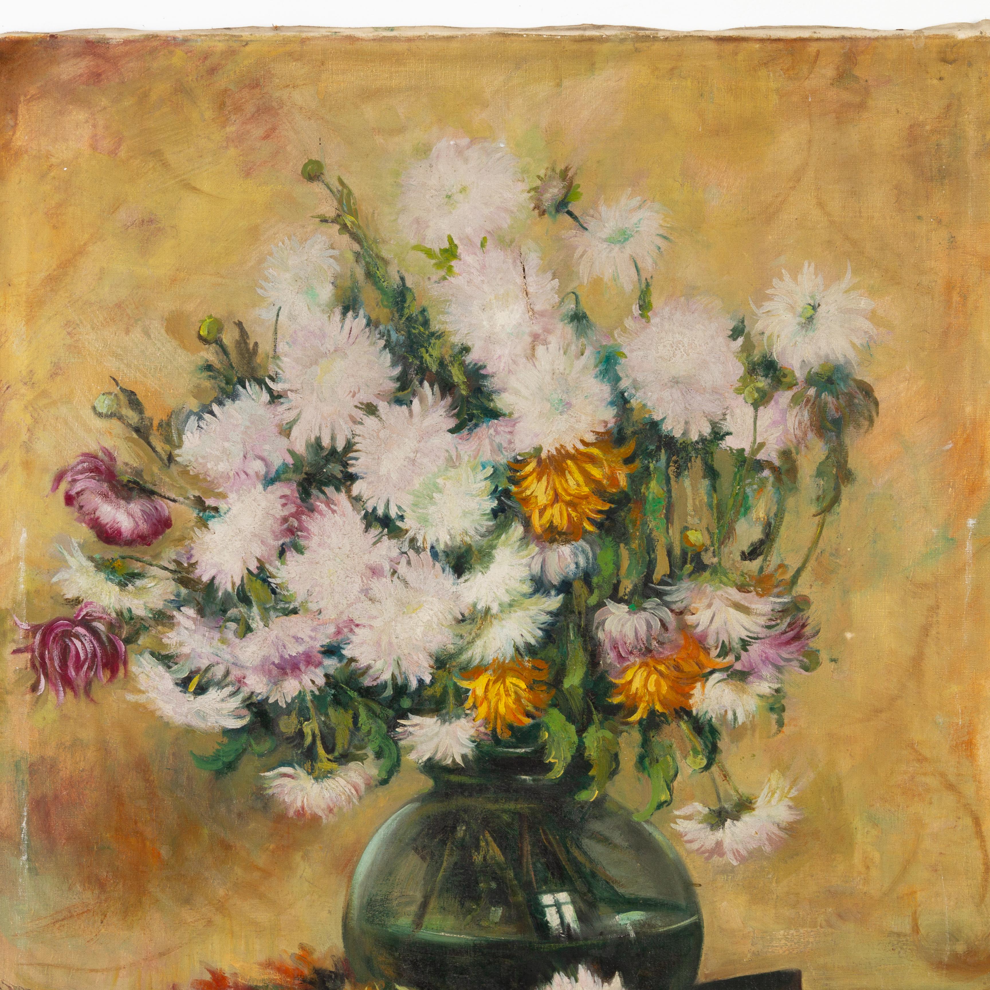In good condition
From a private collection
Free international shipping
Signed Belgian Flowers Still Life Oil Painting 1930
