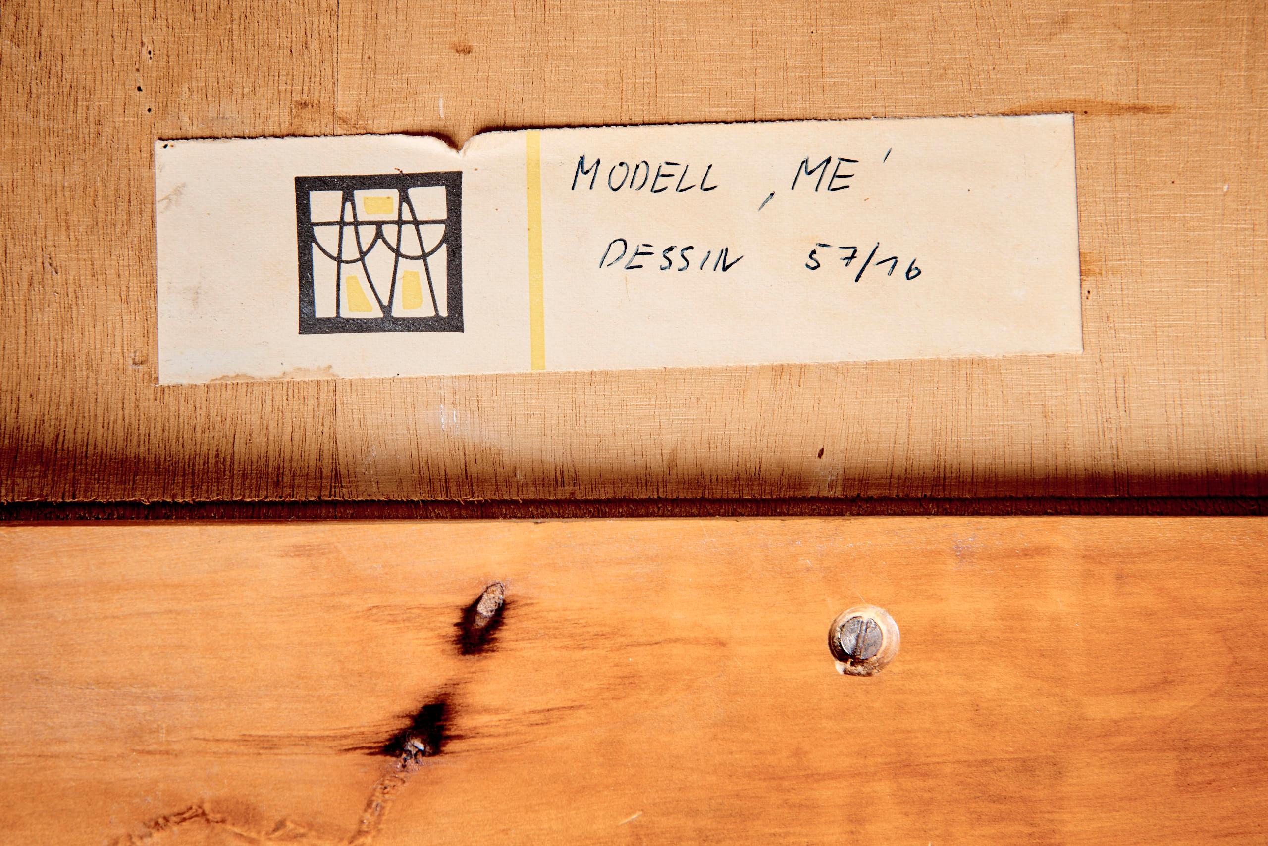 Signierter Mosaik-Couchtisch von Berthold Muller auf Holzsockel, Deutschland, 1958 im Angebot 3