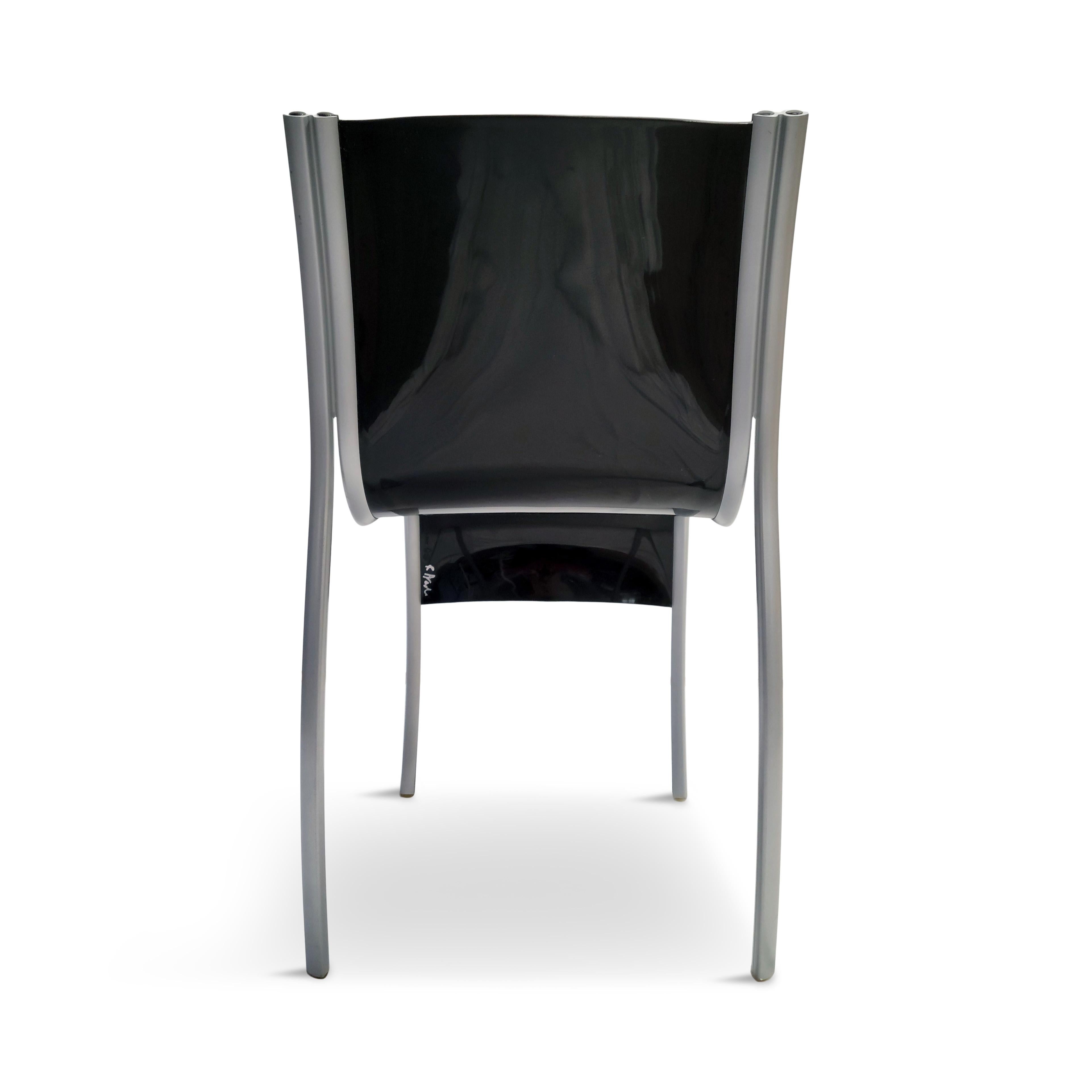 Post-Modern Signed Black FPE Chair by Ron Arad for Kartell For Sale