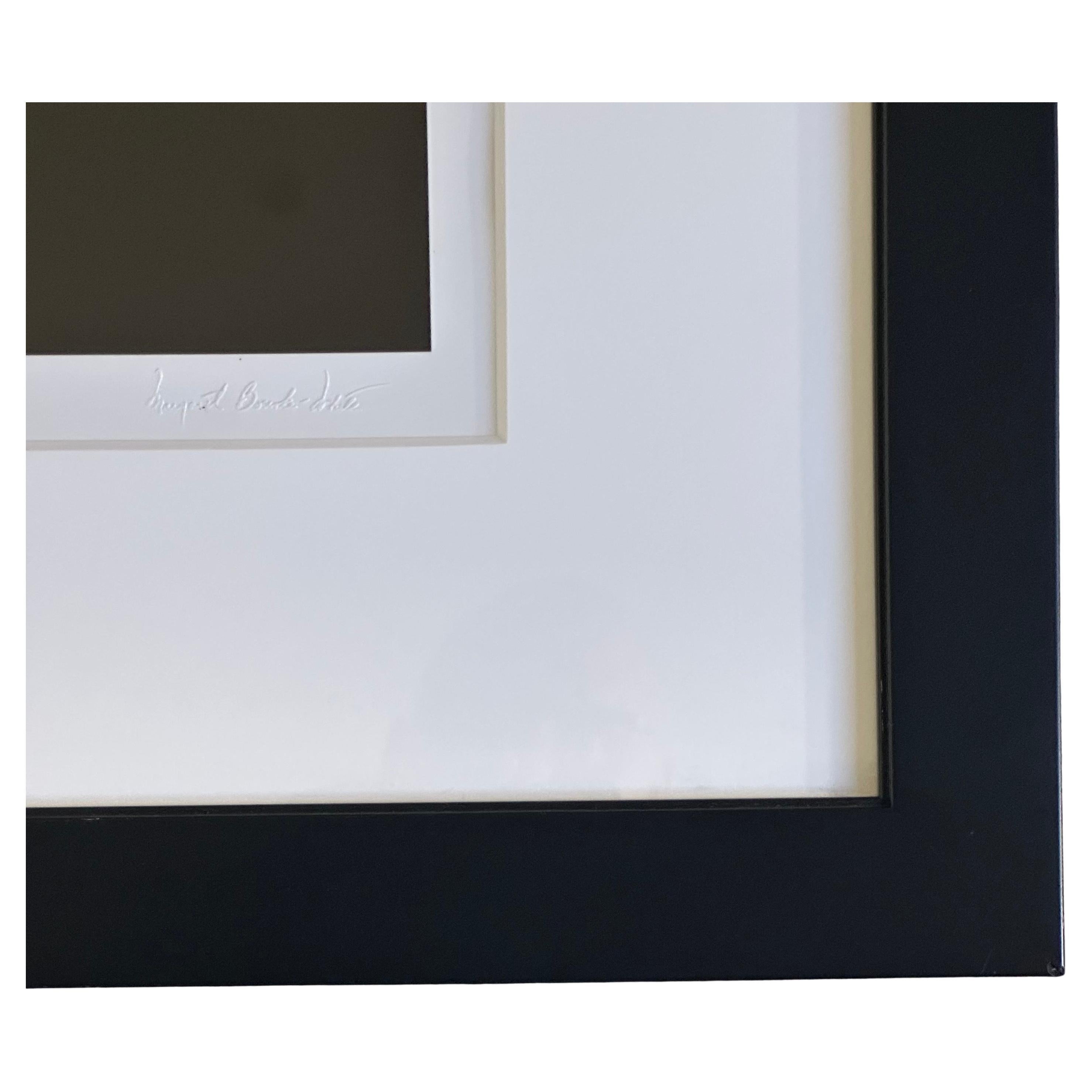 Signierte Schwarz-Weiß-Fotografie 