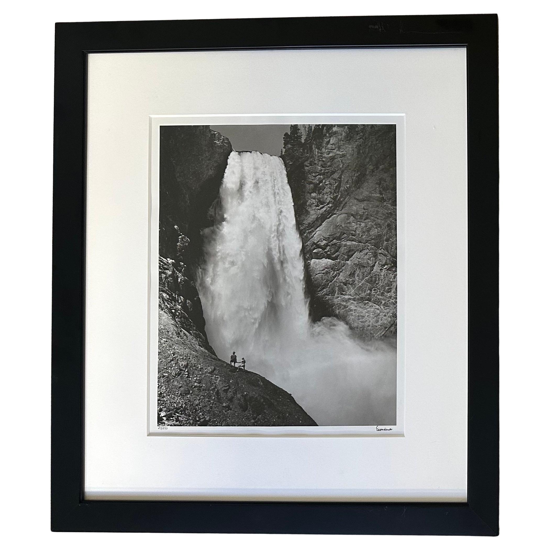 Signed Black & White Photograph "Lower Falls Yellowstone" by Alfred Eisenstaedt For Sale