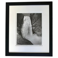 Vintage Signed Black & White Photograph "Lower Falls Yellowstone" by Alfred Eisenstaedt