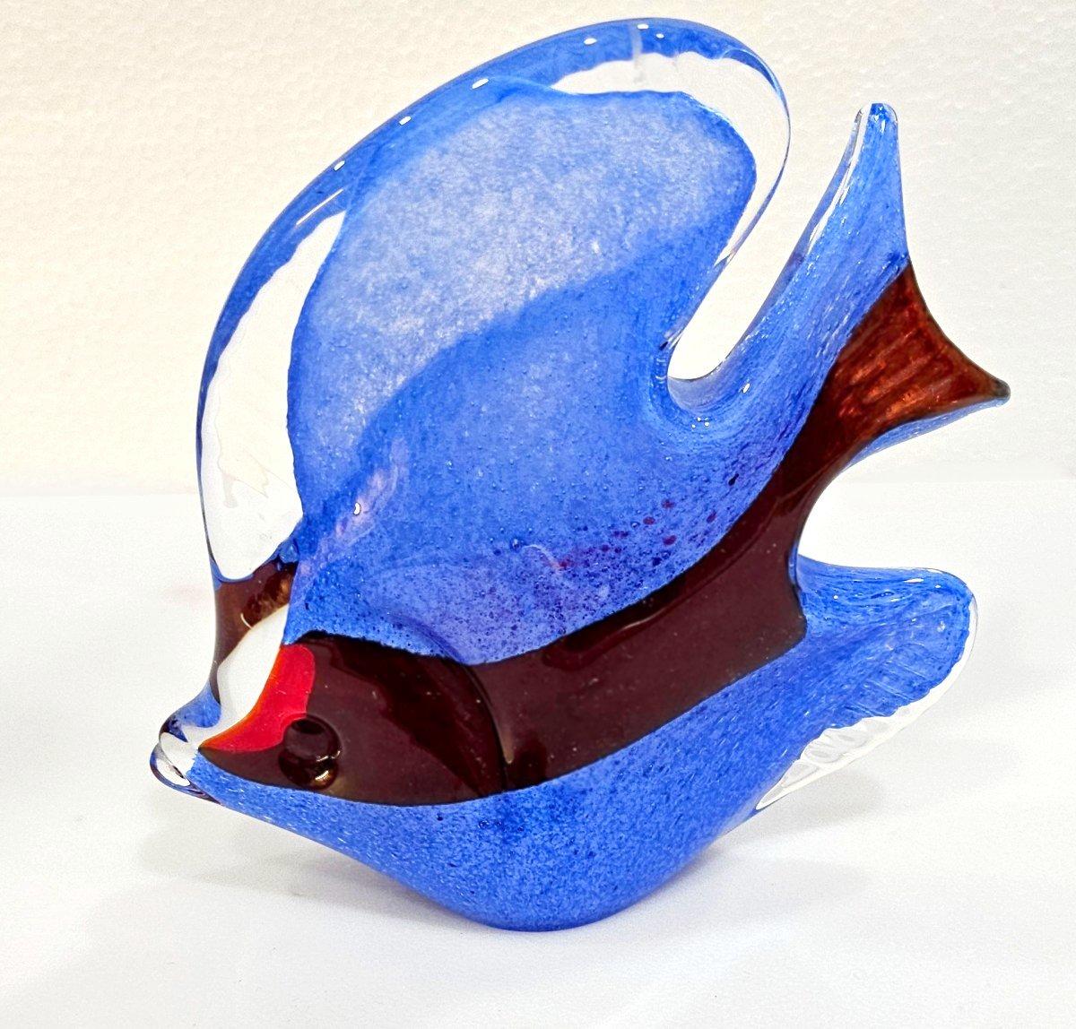 OFERTA DE CIERRE Escultura de pez de vidrio soplado firmada por Josef Marcolin en venta 6