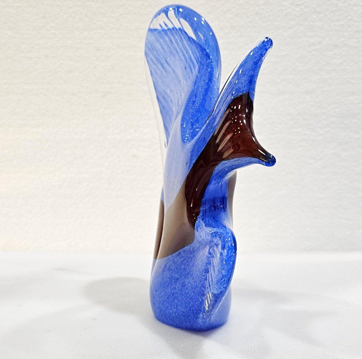 OFERTA DE CIERRE Escultura de pez de vidrio soplado firmada por Josef Marcolin en Bueno estado para la venta en Warrenton, OR