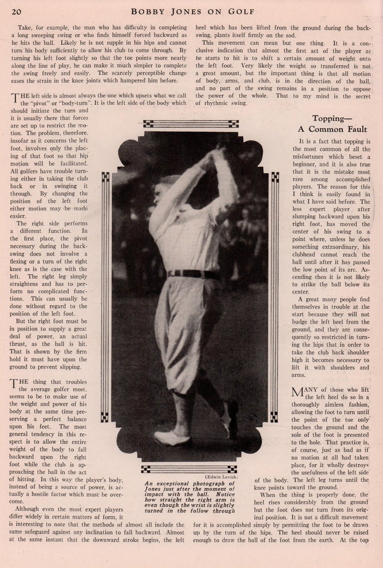 Signed Bobby Jones on Golf 1930 with Letter of Authenticity 'LOA' For ...