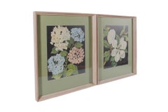 Signed Botanical Lithographs, a Pair